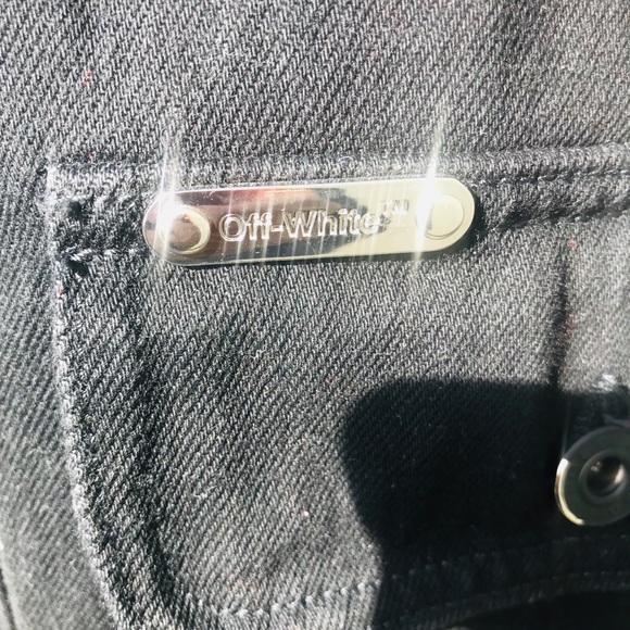 Main Label Offw Black Denim Jacket - Picture 6 of 8
